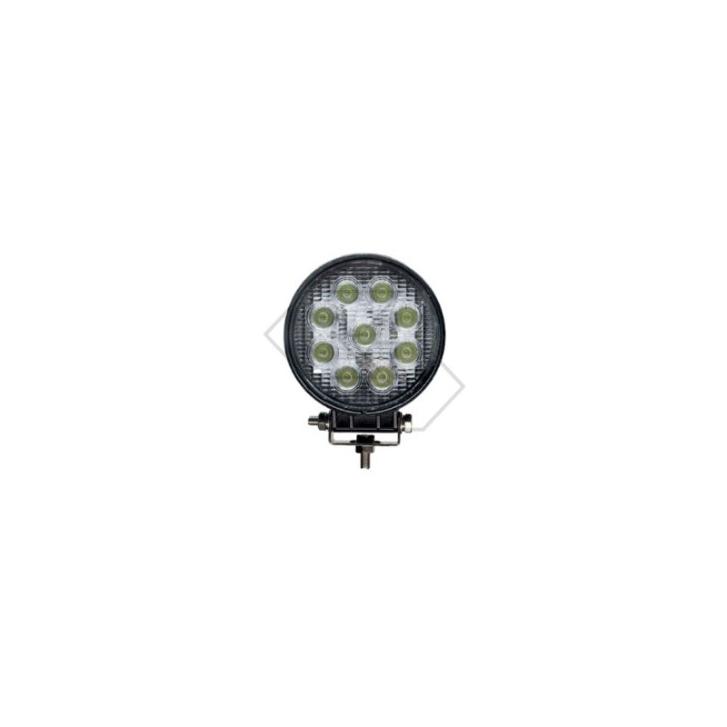 Phare de travail 2000 lumen led rond pour tracteur agricole