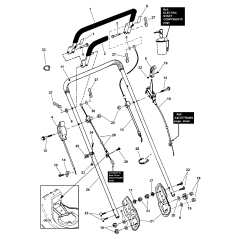 BOUTON, Commande du régime moteur et de la vitesse d'alimentation ZS7023655 ORIGINAL SNAPPER | Newgardenstore.eu