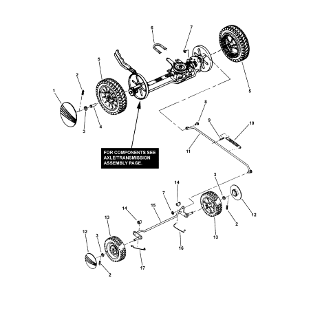 ROUE AVANT ENSEMBLE, 8 x 2 ZS7028456 AUTHENTIQUE SNAPPER | Newgardenstore.eu