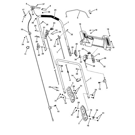 SOUDURE, Poignée d'embrayage ZS7046520 ORIGINAL SNAPPER | Newgardenstore.eu