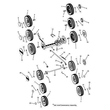 Roue avant 8" ZS7101127YP SNAPPER ORIGINAL | Newgardenstore.eu