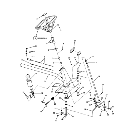Ressort, butée de frein de stationnement ZS7015444 AUTHENTIQUE SNAPPER | Newgardenstore.eu