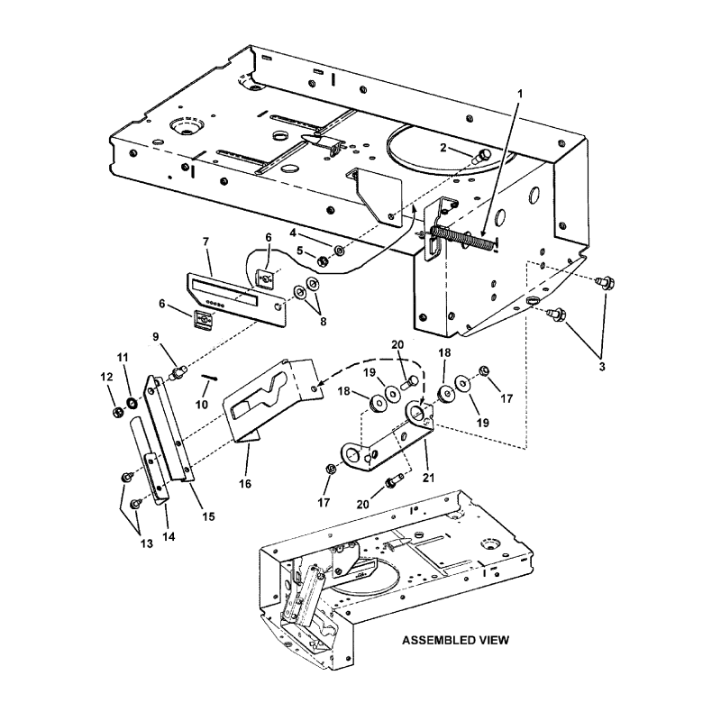 TUERCA, 5/16-24 Hex Center Lock ZS7011201 ORIGINAL SNAPPER