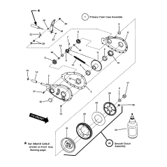 ASSEMBLAGGIO, Cassa catena primaria ZS7052683 ORIGINALE SNAPPER | Newgardenstore.eu