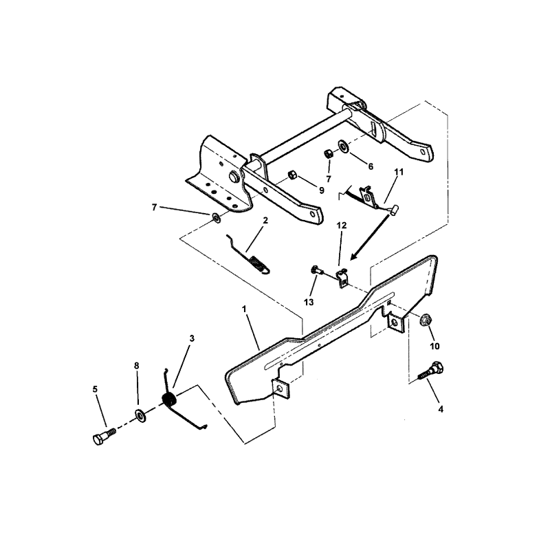 MOLLA, Aggancio ZS7074649 ORIGINALE SNAPPER