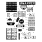 DECAL, SNAPPER ZS7071916 ORIGINAL SNAPPER