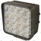 Arbeitsscheinwerfer 16 LED 110x110mm 10-30V 48W 3200LM verkabelt 40-60cm