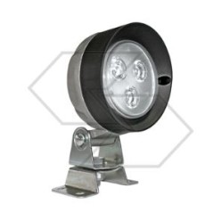 Faro lavoro 3 Led 10-30V 500 lumens Ø 106 mm per trattore agricolo 10 - 36v - 9w | Newgardenstore.eu