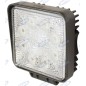 Lampe de travail 8 LED 110x128mm 10-30V 24W 1440LM câblage 40-60cm machine agricole