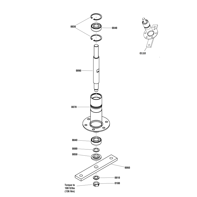 KNIGHT BLADE HUB. ZS7600138YP ORIGINAL SNAPPER