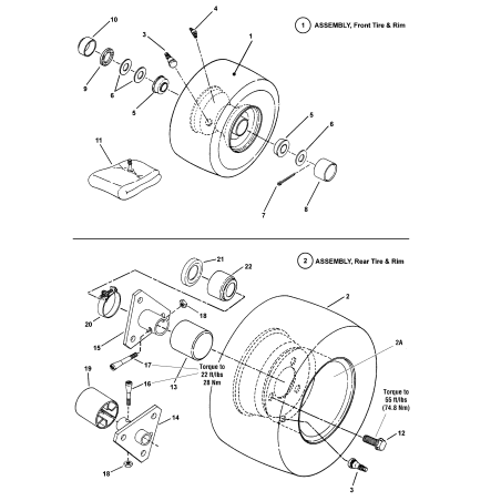 ASSEMBLAGGIO, Ruota anteriore, 11x4.00 - 4 ZS7106384YP ORIGINALE SNAPPER | Newgardenstore.eu