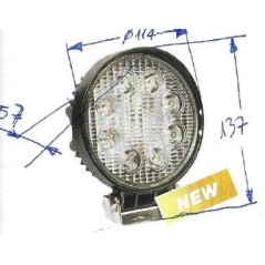 Arbeitsscheinwerfer 8 LED 12-24V NEWGARDENSTORE 1850 Lumen für Ackerschlepper A28404 | Newgardenstore.eu
