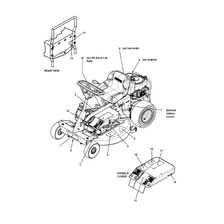 Aufkleber, 33 Zoll (Hi-Vac) ZS7022991 ORIGINAL SNAPPER | Newgardenstore.eu
