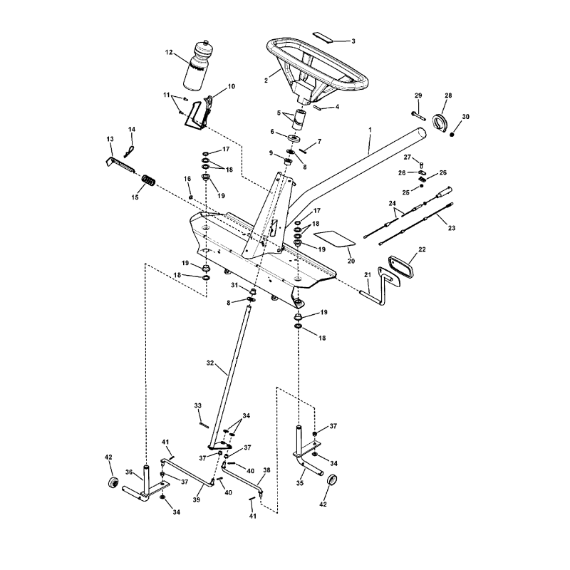 TIRANTE, lato sinistro (9,91" lungo) ZS7012541 ORIGINALE SNAPPER