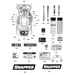 DECAL, Snapper Logo, 1.8" x 7.23" ZS1755403YP ORIGINAL SNAPPER