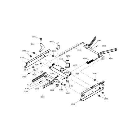 WELDMENT, Front Lift Arm, Adjustable ZS7400328YP ORIGINAL SNAPPER | Newgardenstore.eu