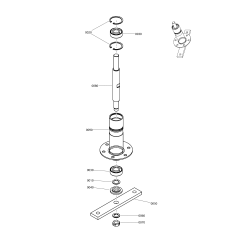 ALBERO, Mandrino, 9,737" ZS7200147YP ORIGINALE SNAPPER