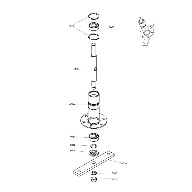 SHAFT, Spindle, 9.737" ZS7200147YP GENUINE SNAPPER