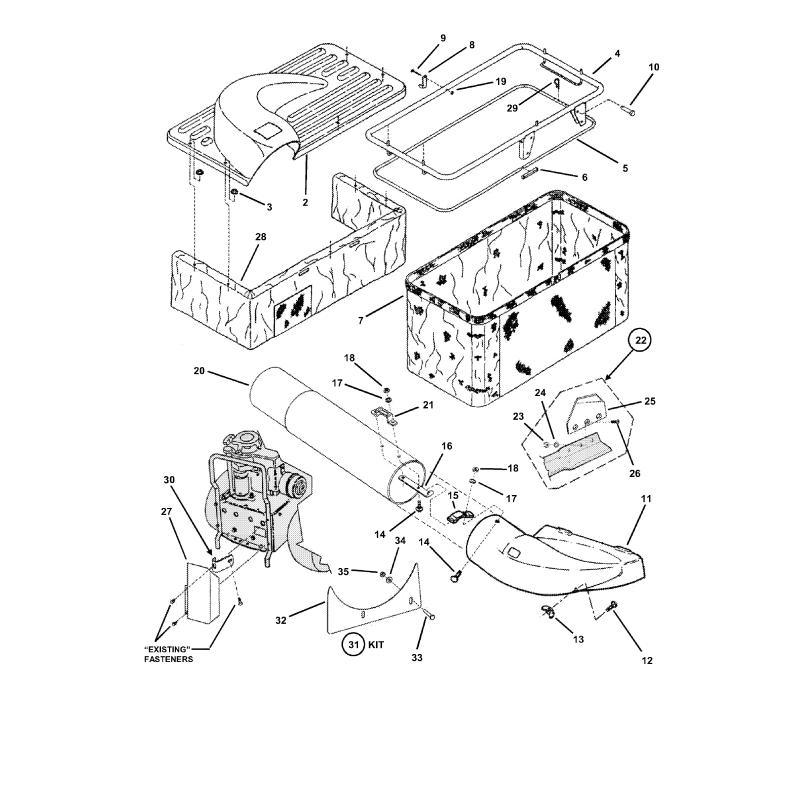 GONNA ANTIPOLVERE ZS7016108 ORIGINALE SNAPPER