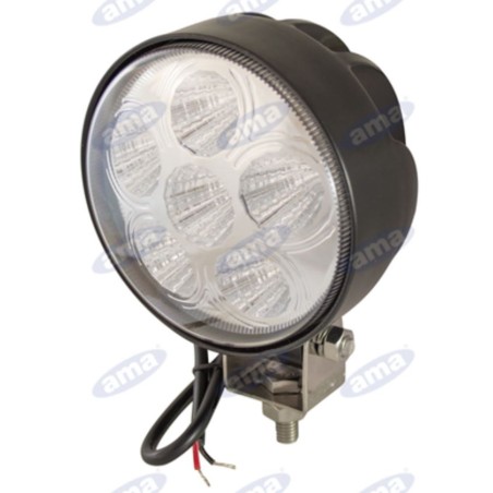 Faro de trabajo LED 12-28V 18W 1350LM 118x154,5mm 6 LED IP67 máquina agrícola | Newgardenstore.eu