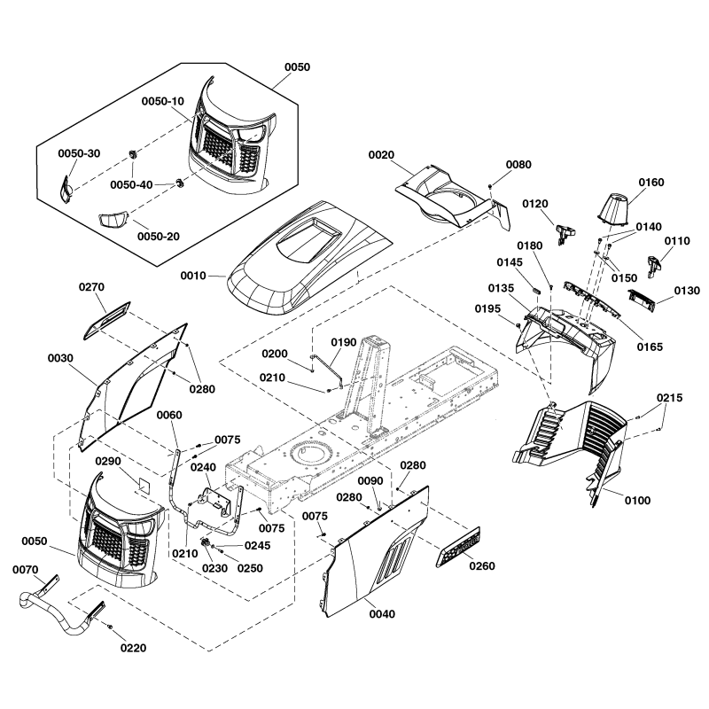 VIS HEXAGONALE SEMS WSHR, ZS2860664SM ORIGINAL SNAPPER