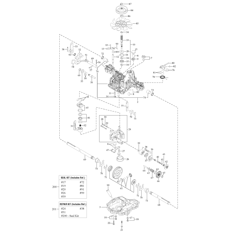 SNAPPER AXLE SHAFT, Left ZS1724303 ORIGINAL