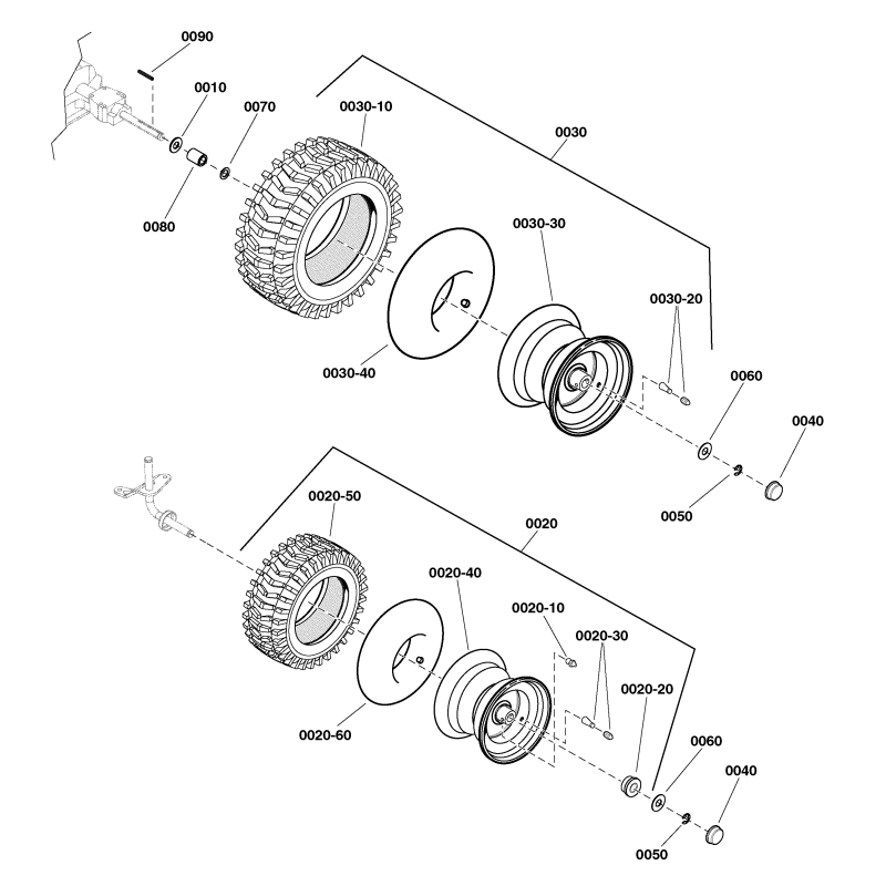 ASSY, WHEEL &amp- TIRE ZS7101560YP ORIGINAL SNAPPER