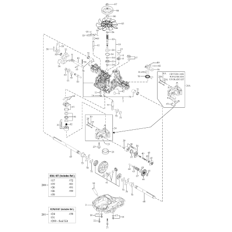 * TRASMISSIONE, Tuff Torq K46BL ZS1729589 ORIGINALE SNAPPER | Newgardenstore.eu