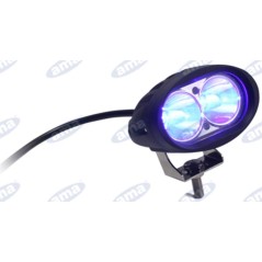 Lampe de travail à LED 76,5x98mm 10-60V 10W 1000LM câble de sortie 32cm machine agricole