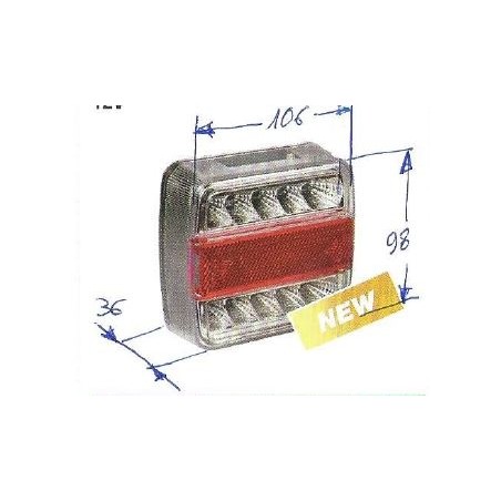 Faro posteriore a LED NEWGARDENSTORE 12V per trattore agricolo | Newgardenstore.eu