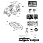 DECAL, Steering Wheel Icon ZS1739085 ORIGINAL SNAPPER