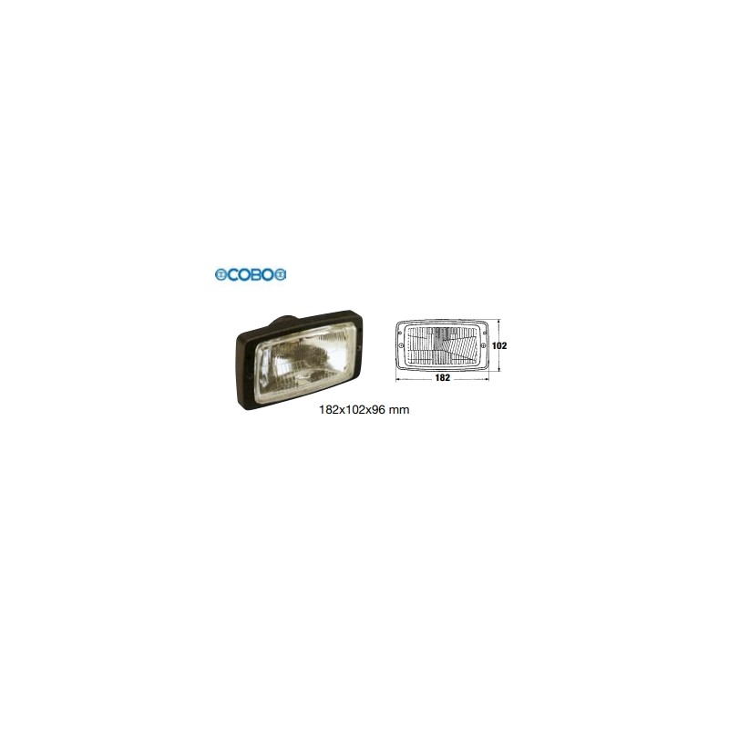 COBO halogen front headlight for agricultural tractor