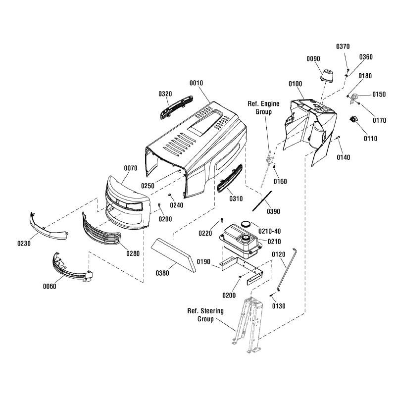 BRACKET, Hinge, Hood/Bumper ZS1750659BM GENUINE SNAPPER