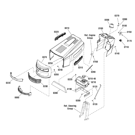STAFFA, Cerniera, Cofano/Paraurti ZS1750659BM ORIGINALE SNAPPER | Newgardenstore.eu