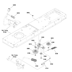 SOPORTE, polea tensora 7GA ZS1727894A ORIGINAL SNAPPER