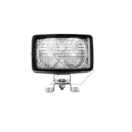 Rectangular twin headlight for agricultural tractor cab AJBA | Newgardenstore.eu