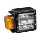 Headlight with right-hand traffic light for agricultural tractor 210x147x120mm