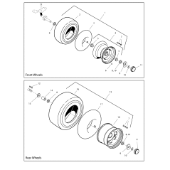 RUEDA 8X7 BROCHADA H ZS7101558YP ORIGINAL SNAPPER | Newgardenstore.eu
