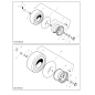 WHEELX 8X7 BROACHED H ZS7101558YP ORIGINALE SNAPPER