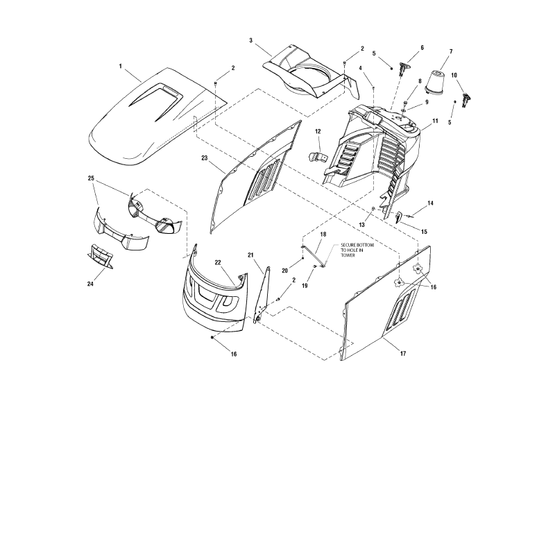 CAPPUCCIO, CON PRESA ARIA ZS1728031D ORIGINALE SNAPPER