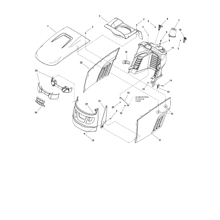 BOUTON, bloc de frein en plastique ZS1728089 ORIGINAL SNAPPER | Newgardenstore.eu