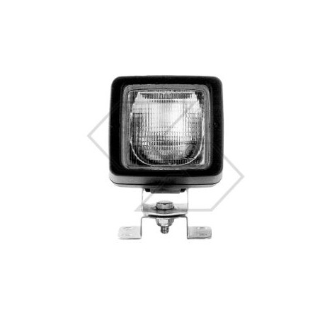 Square spotlight for watertight agricultural tractor cab AJBA | Newgardenstore.eu