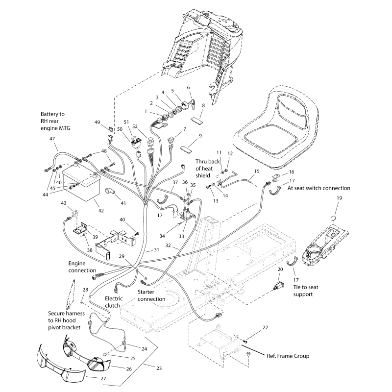 SWITCH, Ignition, 6-pin ZS1716061 ORIGINAL SNAPPER