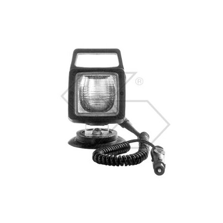 Square sealed beacon with switch for AJBA agricultural tractor | Newgardenstore.eu