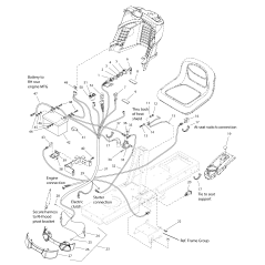 SUPPORT, Battery 12 GA ZS1727282A ORIGINAL SNAPPER