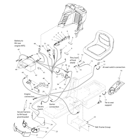SUPPORT, Battery 12 GA ZS1727282A ORIGINAL SNAPPER | Newgardenstore.eu