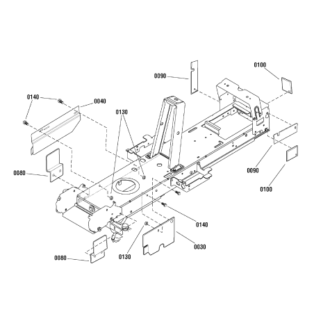 PROTECCIÓN, Embrague, Marco colgante de 46" ZS1738754BM ORIGINAL SNAPPER | Newgardenstore.eu