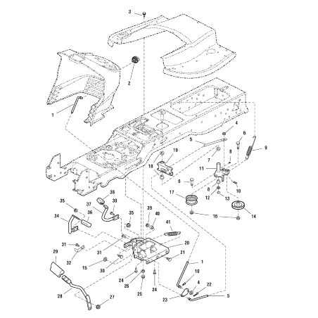 PAD, Pedale, Retromarcia ZS1721674 ORIGINALE SNAPPER | Newgardenstore.eu