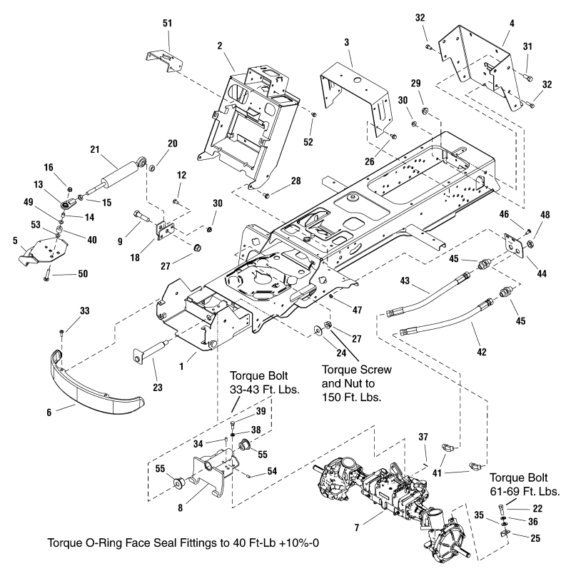 SNAPPER ZS1737063SM Hydraulic Hose Assembly