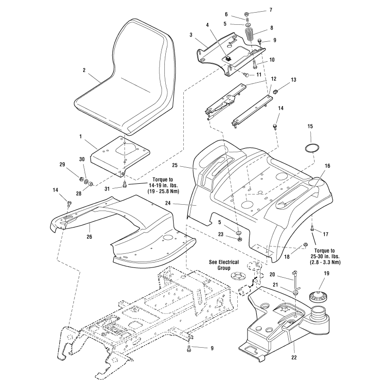 SNAPPER ORIGINAL ZS1717051SM Sitzfeder